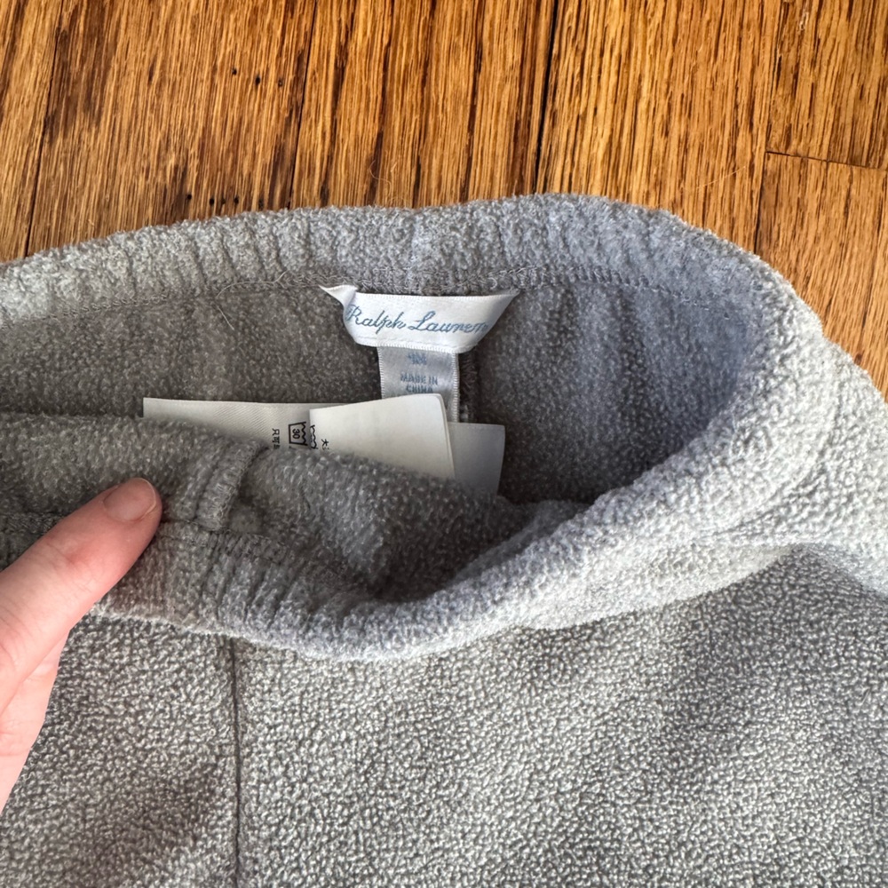 Ralph Lauren Gray and Blue Kids Fleece Set - Picture 3 of 4